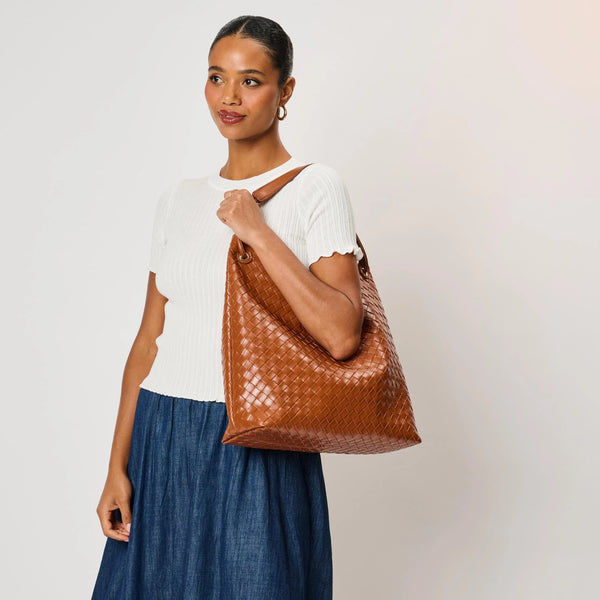 Ezia Hobo Bag - Cognac