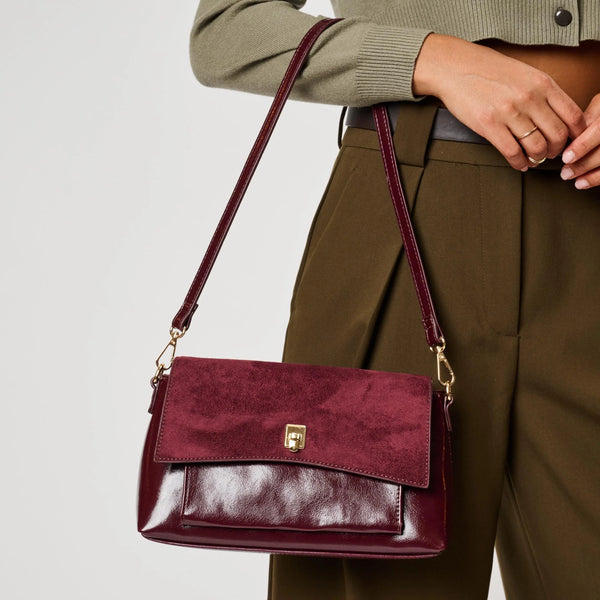Aly Crossbody - Burgundy