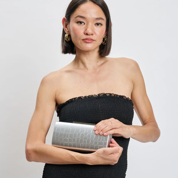 Sienna Evening Bag - Silver