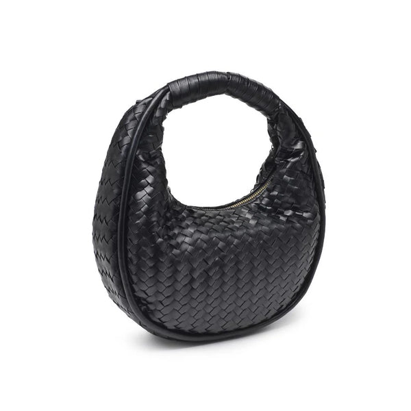 Cassidy Woven Clutch - Black