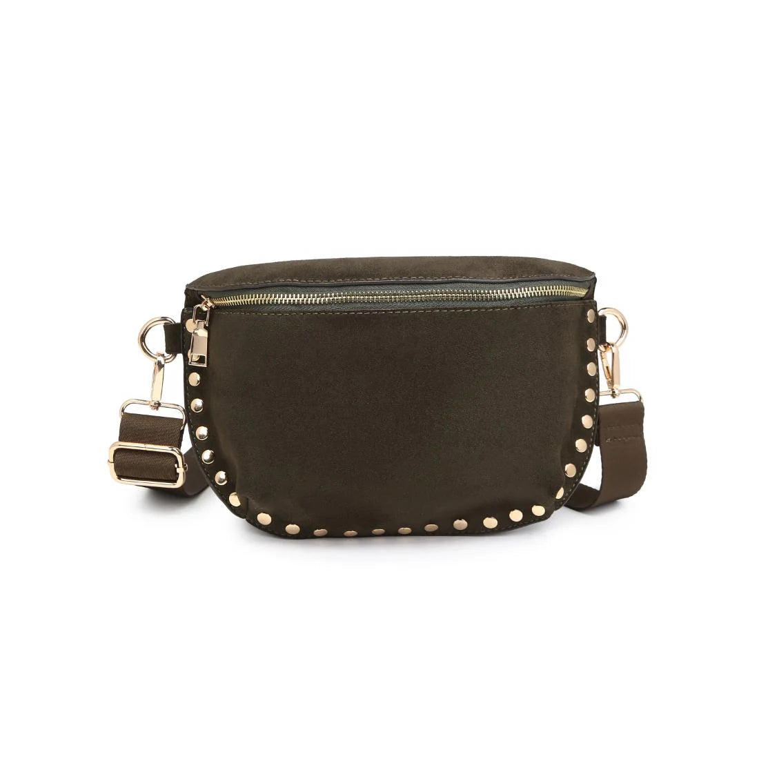 Gizelle Suede Belt Bag - Olive