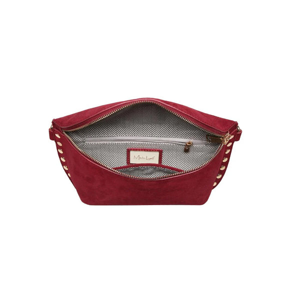 Gizelle Suede Belt Bag - Wine
