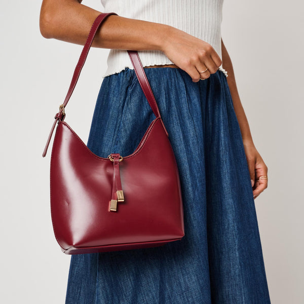 Blair Shoulder Bag - Burgundy