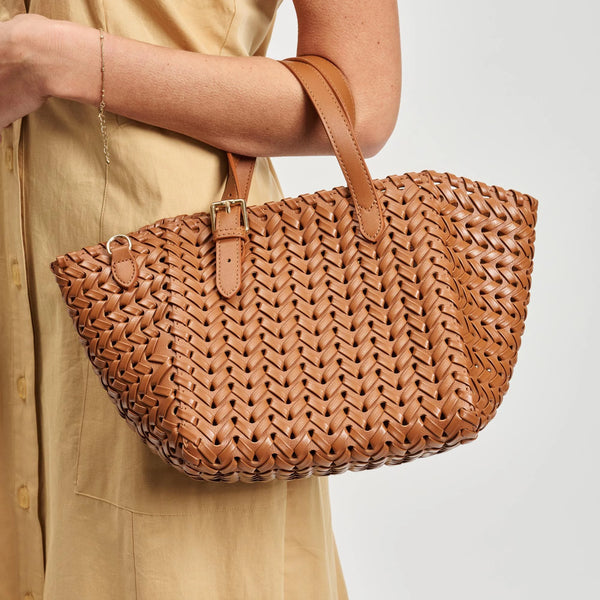 Estelle Crossbody Mini Tote - Café