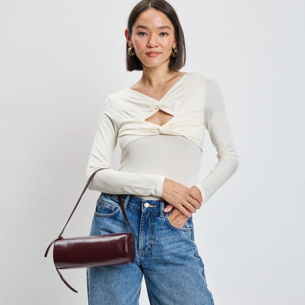 Mila Shoulder Bag - Wine