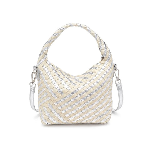 Jessamine Crossbody - Silver/Ivory