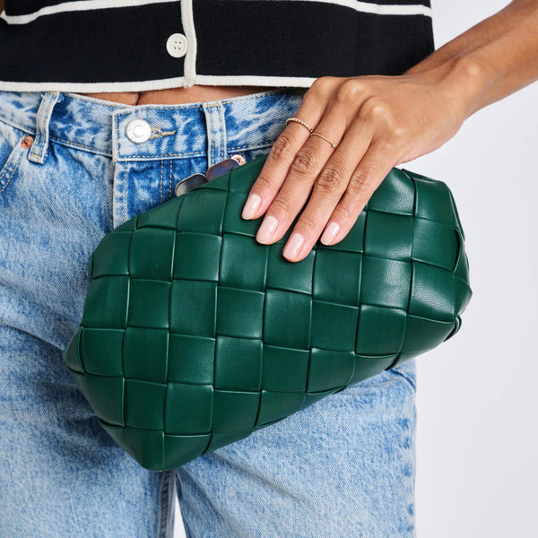Pauline Woven Crossbody - Forest