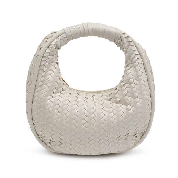 Cassidy Woven Clutch - Oatmilk