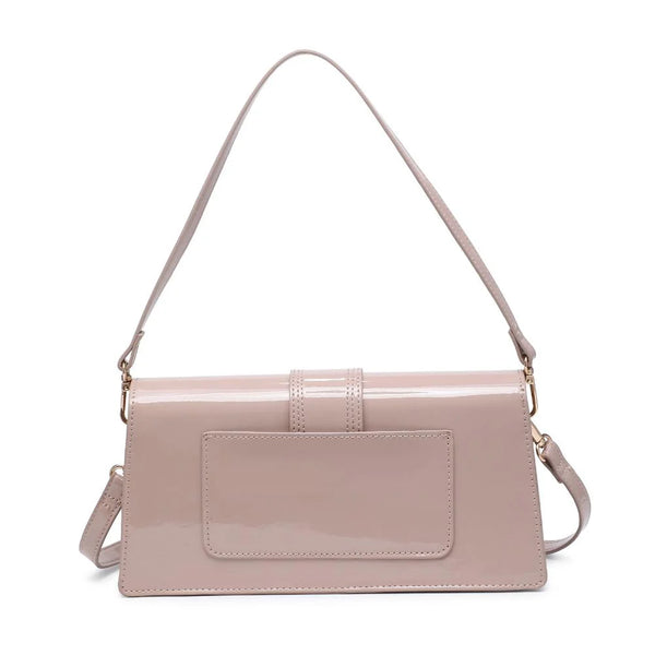 Violet Patent Crossbody - Natural