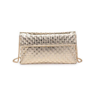 Priscilla Woven Clutch - Gold