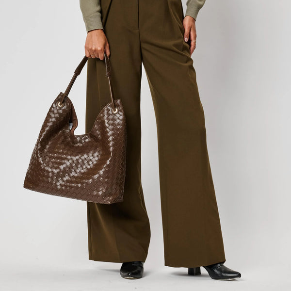Ezia Hobo Bag - Chocolate