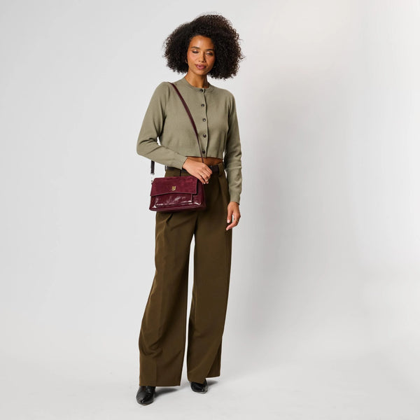 Aly Crossbody - Burgundy
