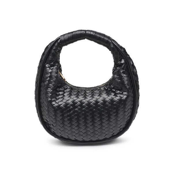 Cassidy Woven Clutch - Black