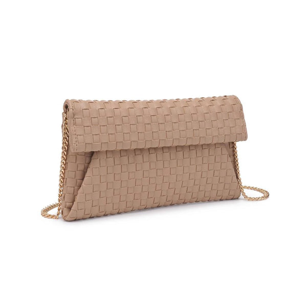 Priscilla Woven Clutch - Nude