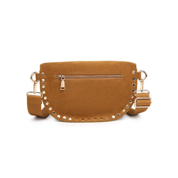 Gizelle Suede Belt Bag - Tan