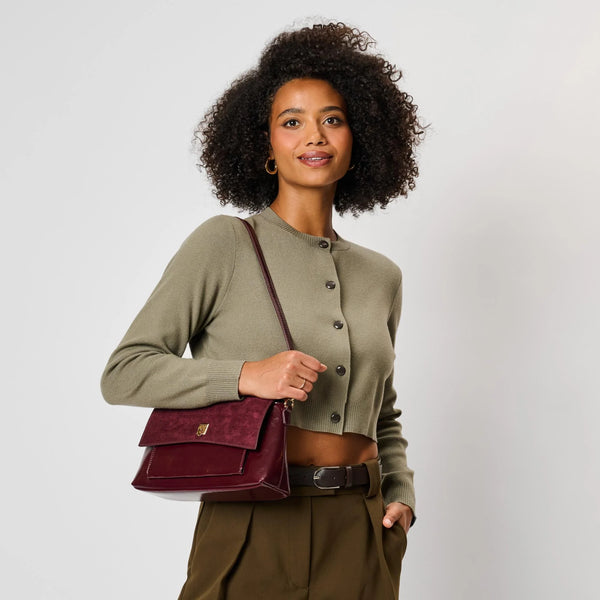 Aly Crossbody - Burgundy