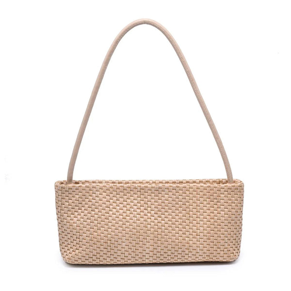 Lucy Denim Shoulder Bag - Natural