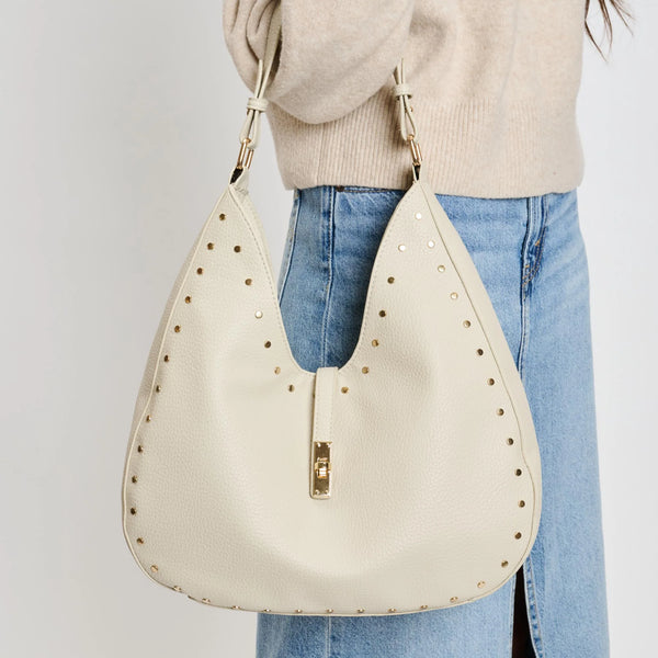 Olivia Hobo Bag - Cream