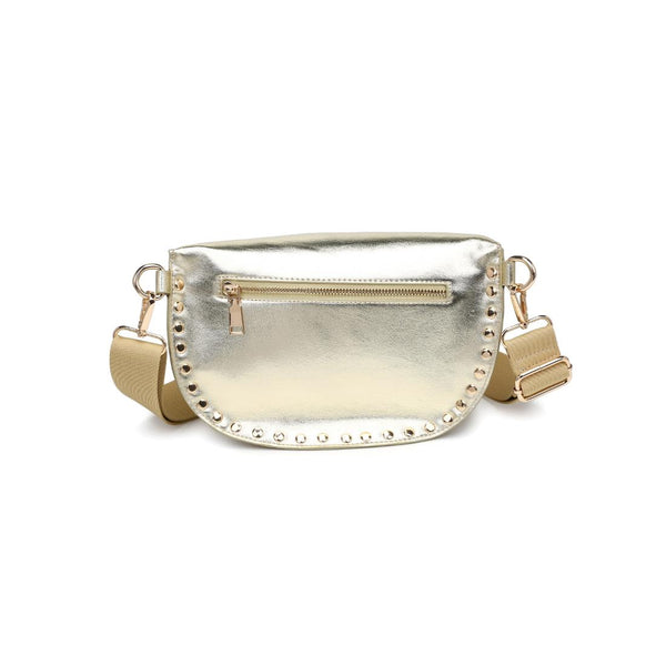 Gizelle Metallic Belt Bag - Gold