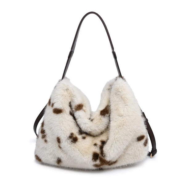Lumi Hobo Bag - Brown/Cream