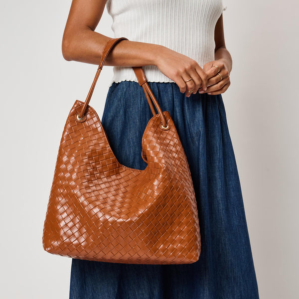 Ezia Hobo Bag - Cognac