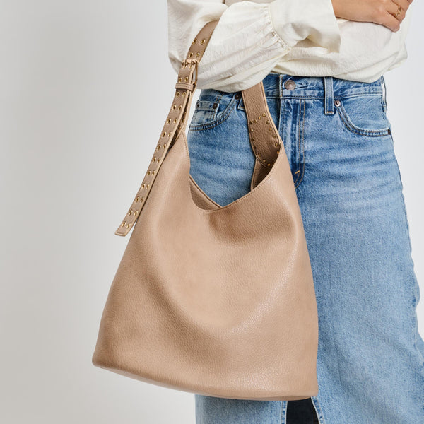 Jacqueline Hobo Bag - Natural