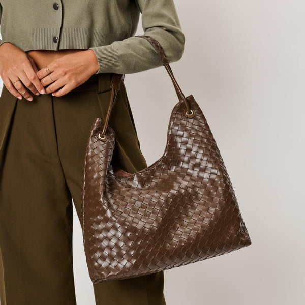 Ezia Hobo Bag - Chocolate
