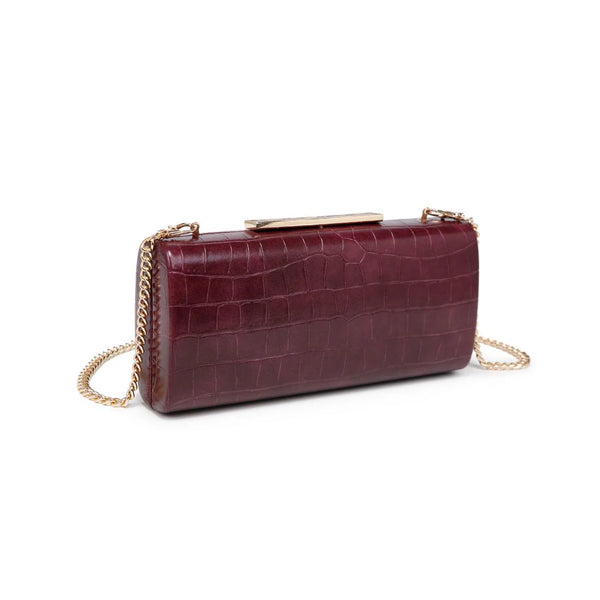 Sienna Evening Bag - Wine