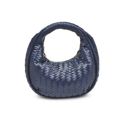 Cassidy Woven Clutch - Midnight