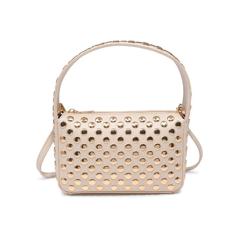 Isabel Studded Crossbody - Oatmilk