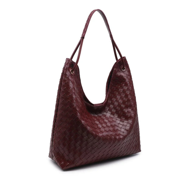 Ezia Hobo Bag - Burgundy