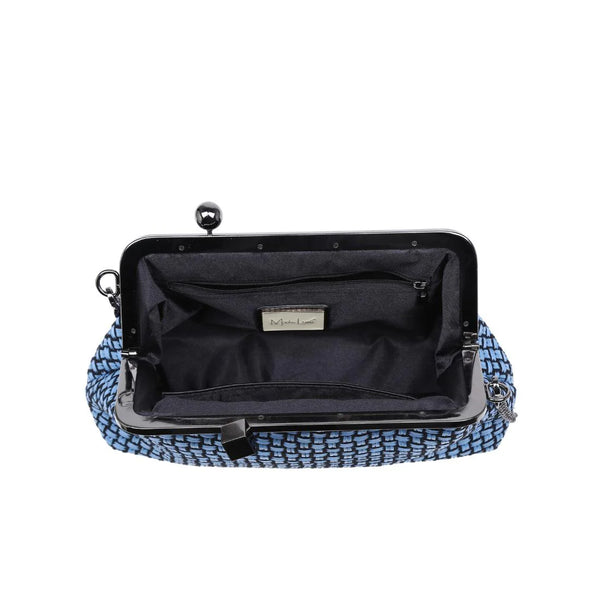 Bianca Clutch - Denim/Black