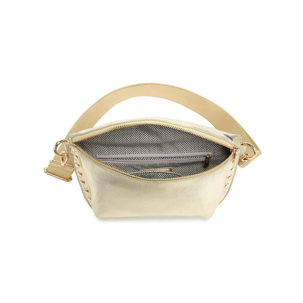Gizelle Metallic Belt Bag - Gold