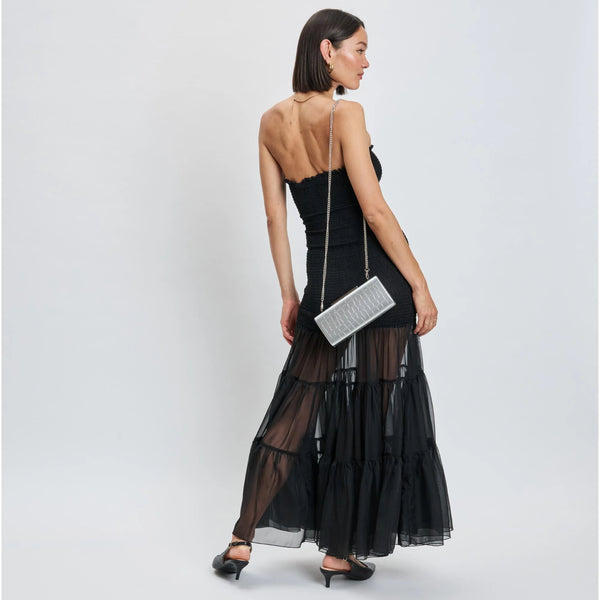 Sienna Evening Bag - Silver