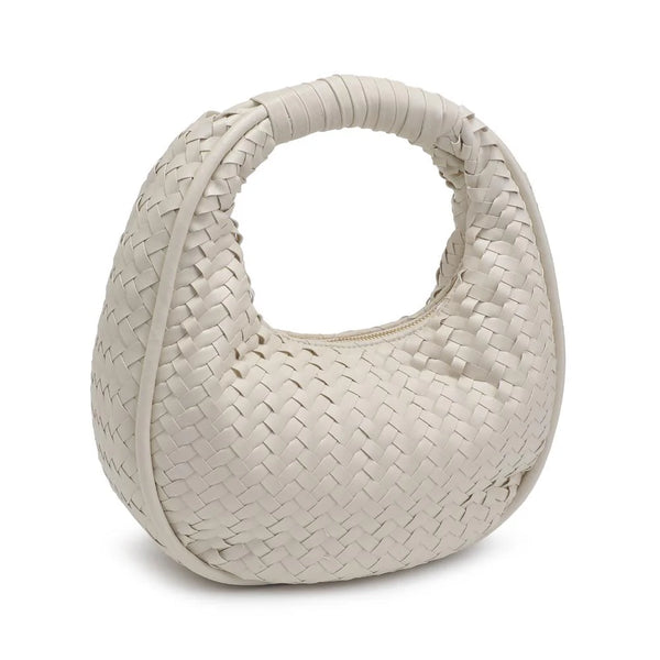 Cassidy Woven Clutch - Oatmilk