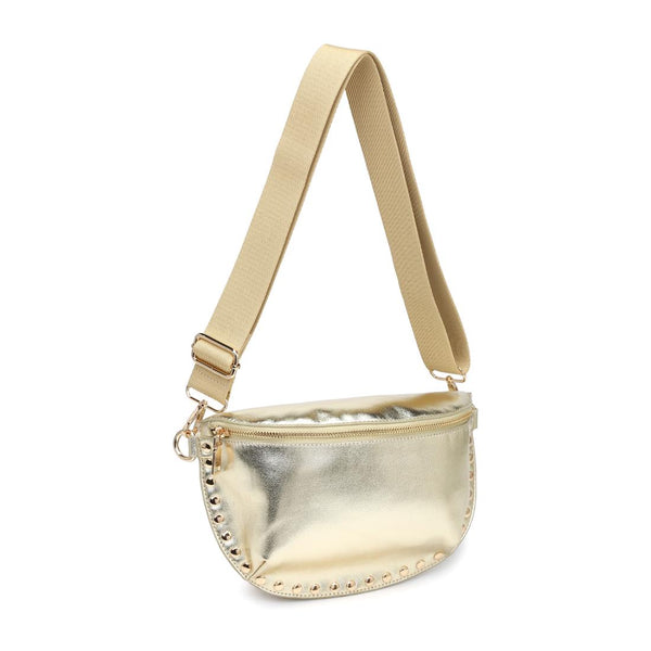Gizelle Metallic Belt Bag - Gold