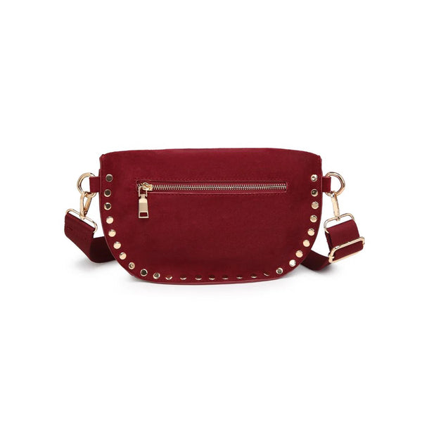 Gizelle Suede Belt Bag - Wine