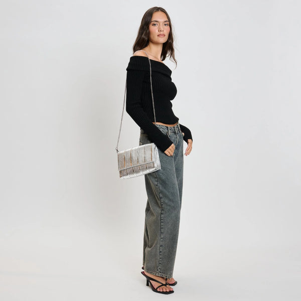 Esmeralda Clutch - Silver