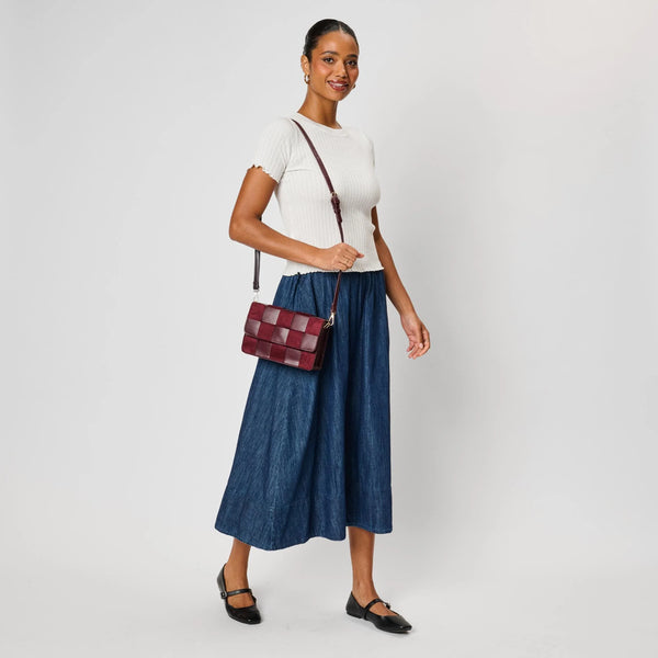 Tanya Crossbody - Burgundy