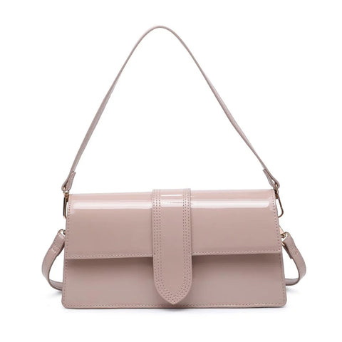 Violet Patent Crossbody - Natural