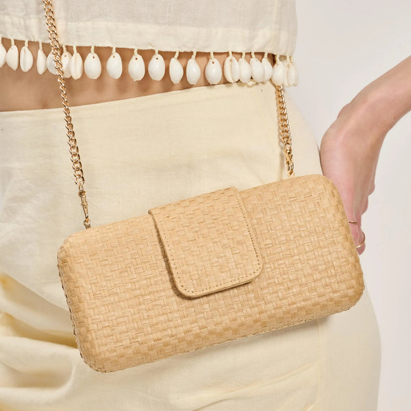 Sylvi Evening Bag - Tan