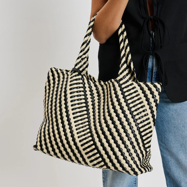 Solana Tote - Black/Ivory