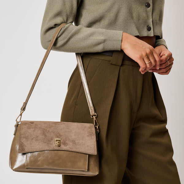 Aly Crossbody - Taupe
