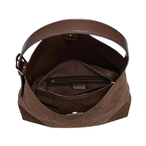 Neve Croco Tote - Chocolate