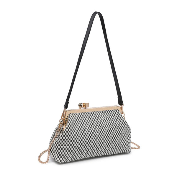 Bianca Clutch - Black/White