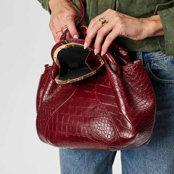 Amaya Satchel - Burgundy