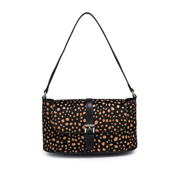 Urisa Shoulder Bag - Black/Tan