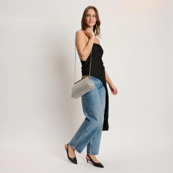 Bianca Clutch - Black/White