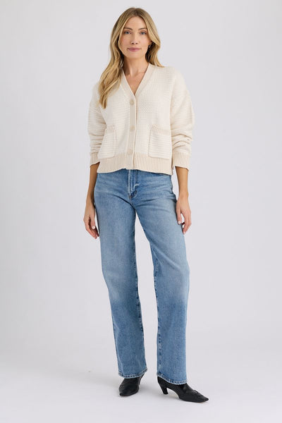 Nyssa Cardigan - Cream Combo