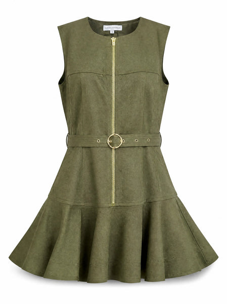 Sain Mini Dress - Army Green